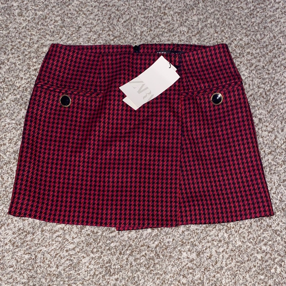 Women's Zara Red Mini Skirt